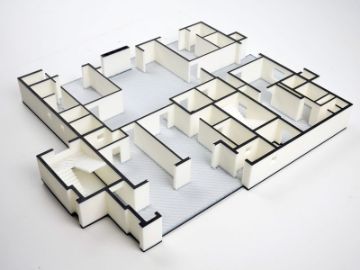 3D печать архитектурный макет планировки этажа
