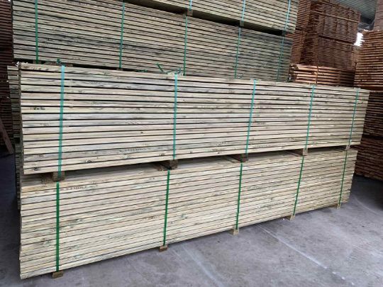 Impregnated lumber, railway sleepers from Belarus