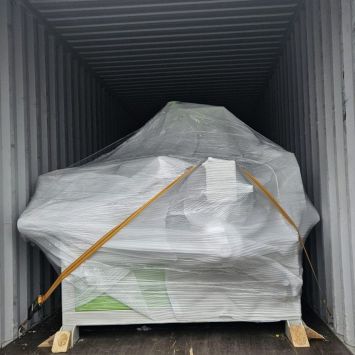 Крепление станка внутри контейнера при поставке из Китая
