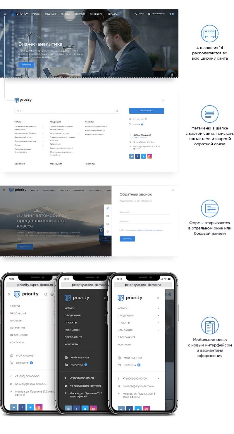 Приорити сайт на битрикс