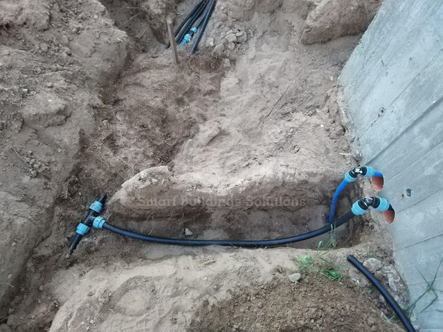 Рабочий процесс установки системы автоматического полива.