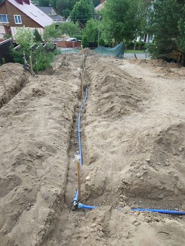 Рабочий процесс установки системы автоматического полива.