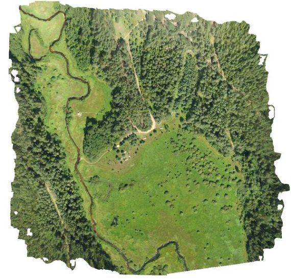 ортофотоплан дрон квадрокоптер 