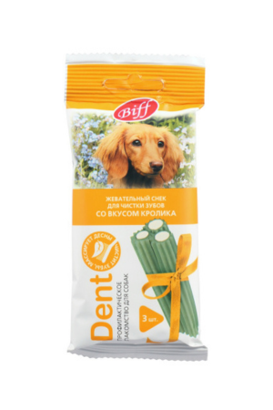 Жевательный снек DENT со вкусом кролика (для средних собак)