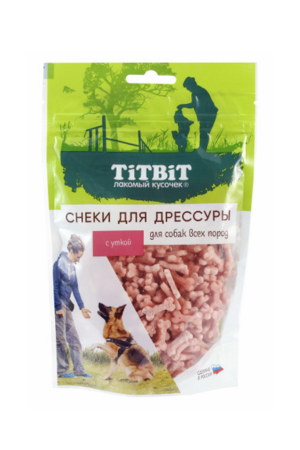 Снеки для дрессуры собак всех пород с уткой