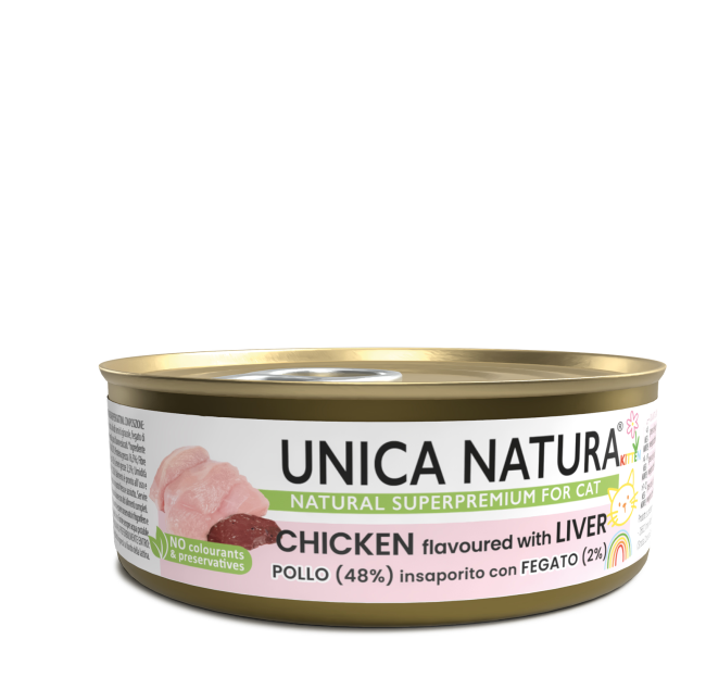 Влажный корм курица и печень для котят