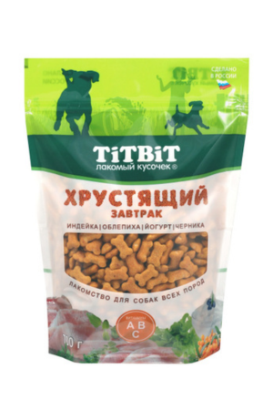 Завтрак хрустящий с индейкой для собак