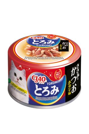 Куриное филе и тунец Кацуо со вкусом морского гребешка