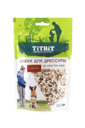 Снеки для дрессуры собак всех пород с кроликом