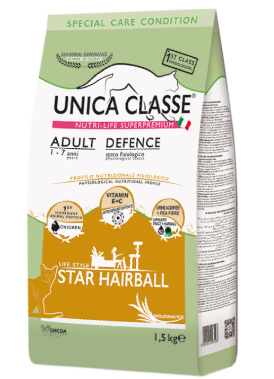 Корм для кошек Adult Defence Star Hairball