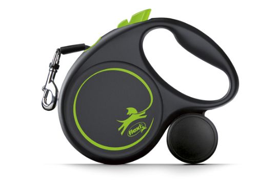 рулетка для собак flexi black design