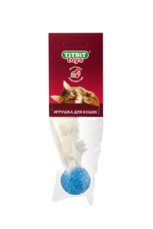 Хвост кроличий игрушка для кошек