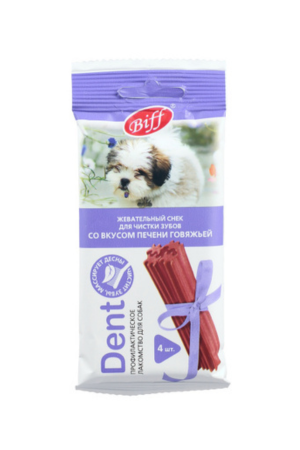 Жевательный снек DENT со вкусом печени говяжьей