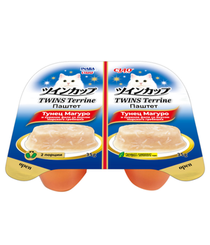 CIAO TWINS Terrine
Тунец Магуро и куриное филе со вкусом морского гребешка