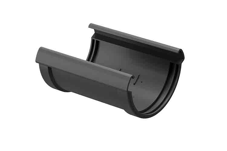 соединитель желобов цвет серый