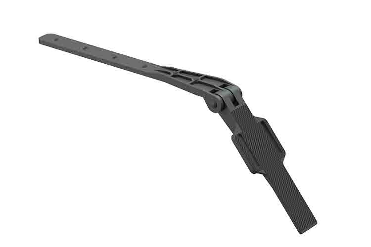 Крепление желоба