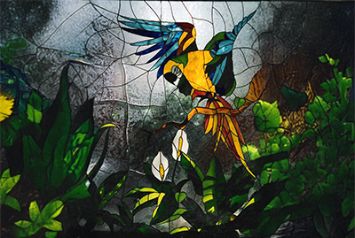 Керамическая печать в стиле витражей Тиффани