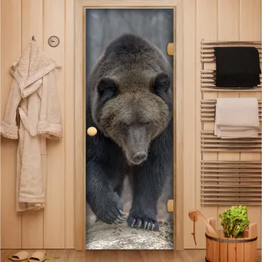 Стеклянные двери с изображением для сауны и бани в Минске от производителя