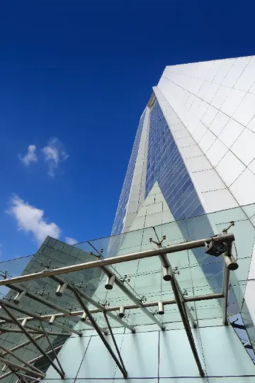 Стеклянный козырек на спайдерах