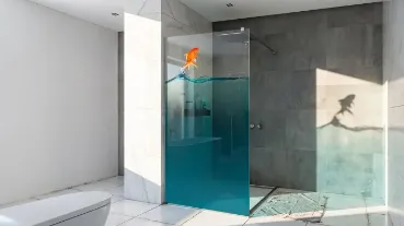 Душевые перегородки с полноцветной печатью