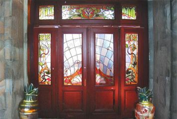 Керамическая печать в стиле витражей Тиффани 