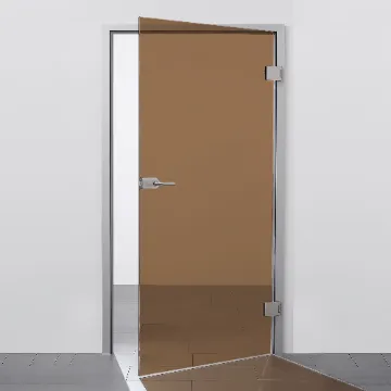 Межкомнатная дверь из бронзового стекла