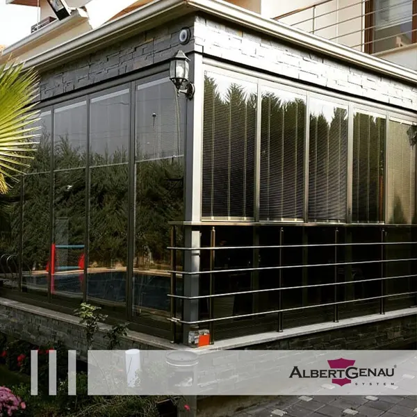 Безрамное остекление веранды Albert genau в Минске