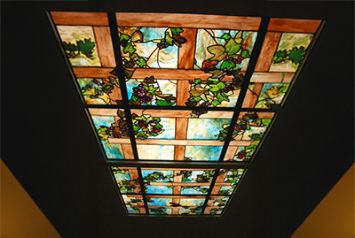 Керамическая печать в стиле витражей Тиффани