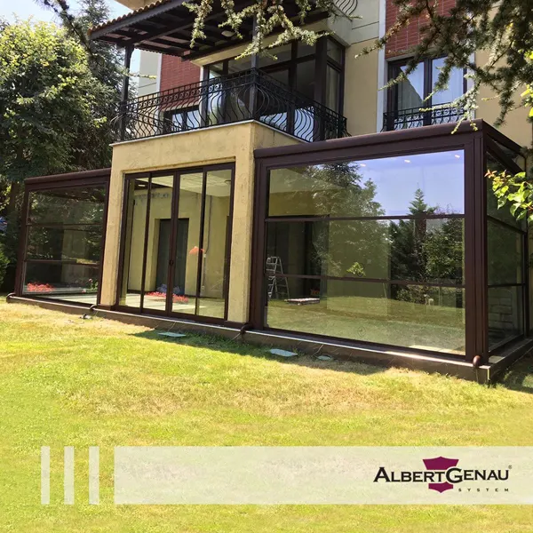 Безрамное остекление веранды Albert genau в Минске