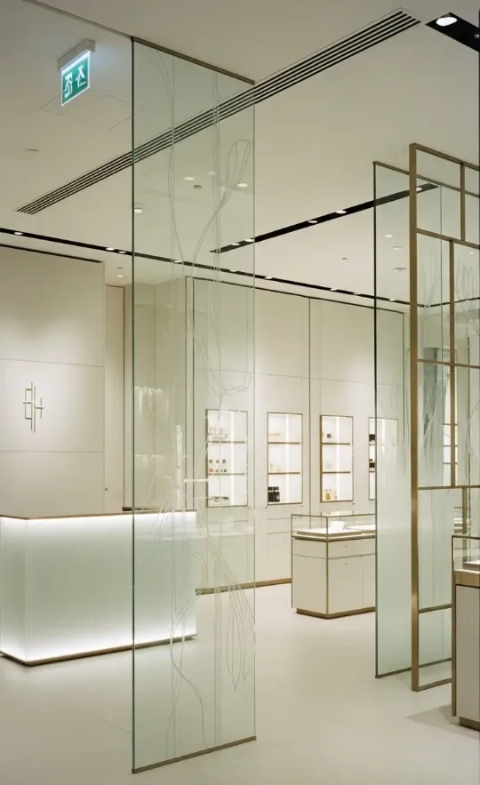 Лазерное матирование витрин