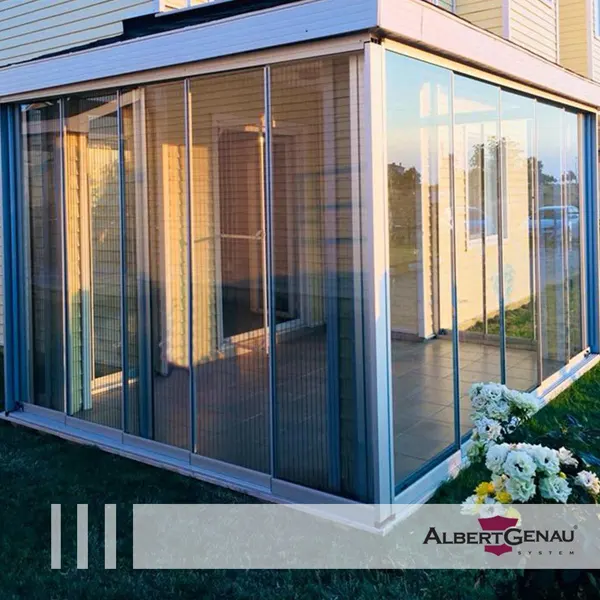 Безрамное остекление веранды Albert genau в Минске