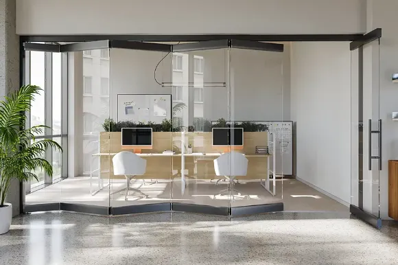 Безрамные перегородки-гармошки