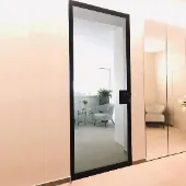 стеклянные двери скрытого монтажа