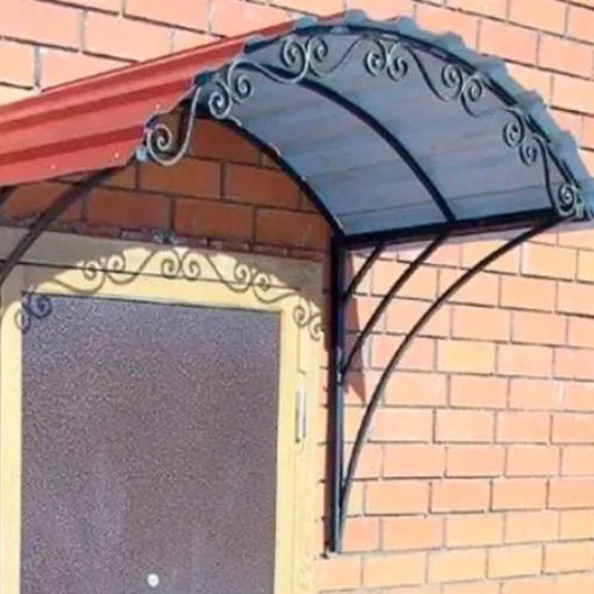 Козырек из профнастила
