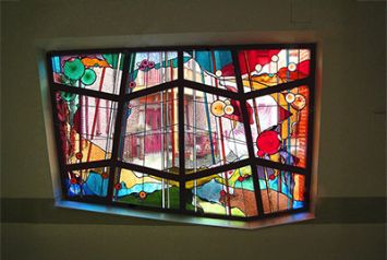 Керамическая печать в стиле витражей Тиффани