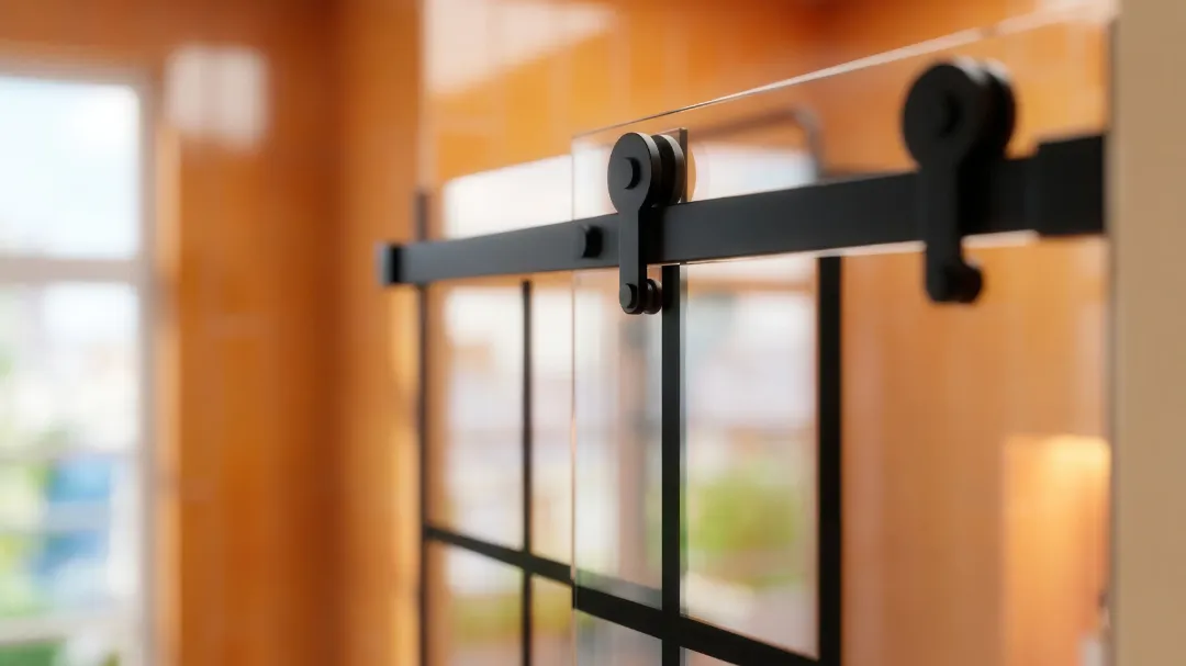 Неподвижная душевая перегородка в стиле лофт из закаленного прозрачного стекла 8 мм с керамической печатью