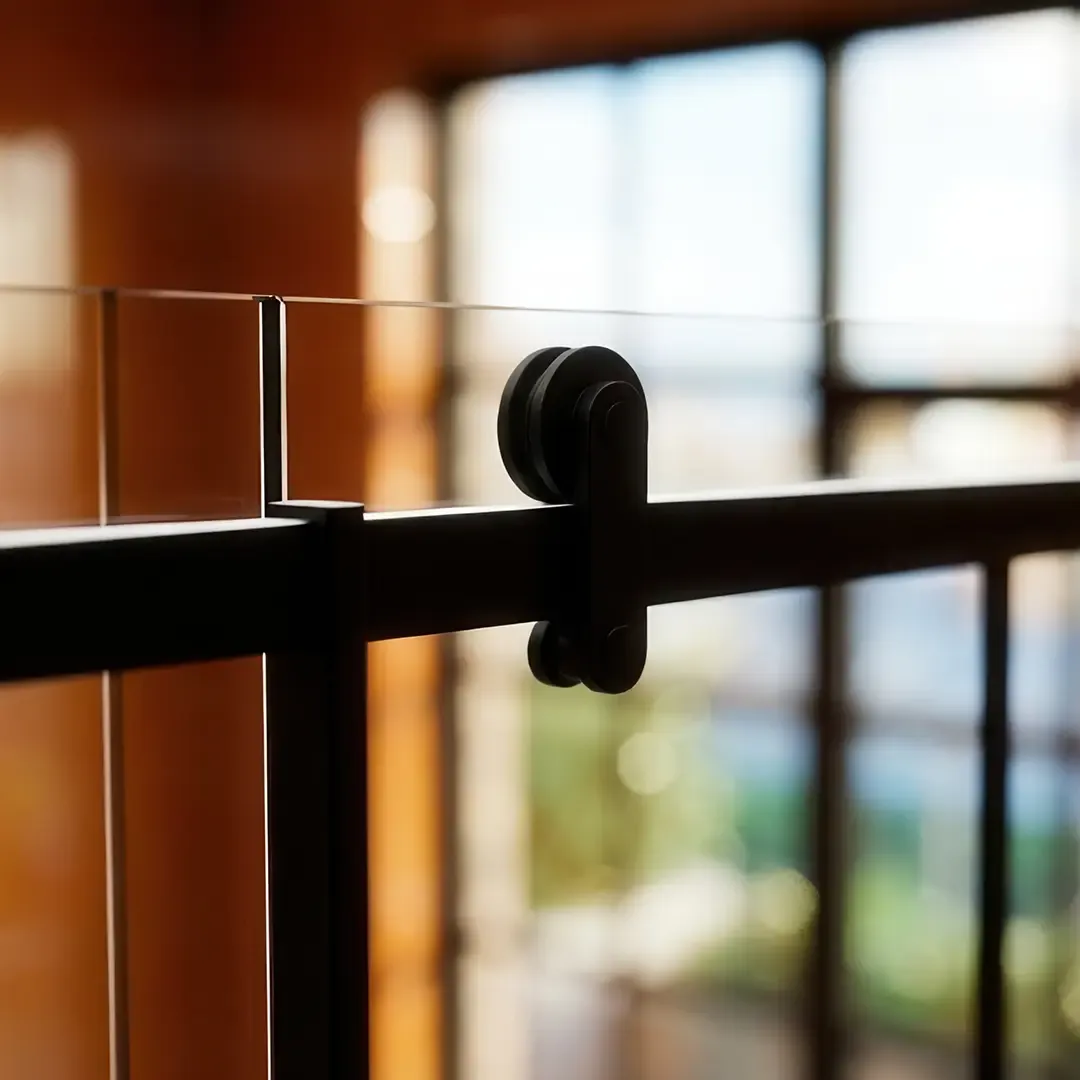 Неподвижная душевая перегородка в стиле лофт из закаленного прозрачного стекла 8 мм с керамической печатью