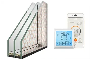 Стеклопакет с электроподогревом