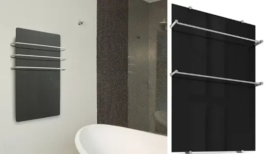 Стеклянный электрический полотенцесушитель