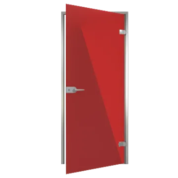 Межкомнатная дверь modena из матового бесцветного стекла