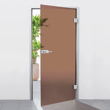 Межкомнатная дверь modena из матового бронзового стекла