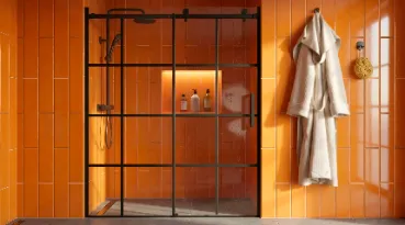 Душевая перегородка лофт раздвижная