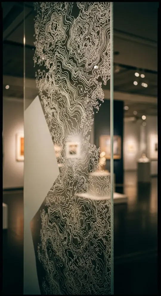 Лазерное матирование стекла для музеев