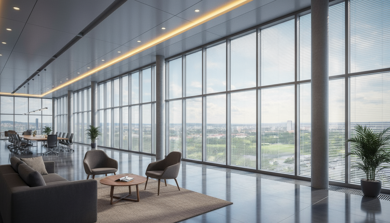 Встроенные в стеклопакет жалюзи