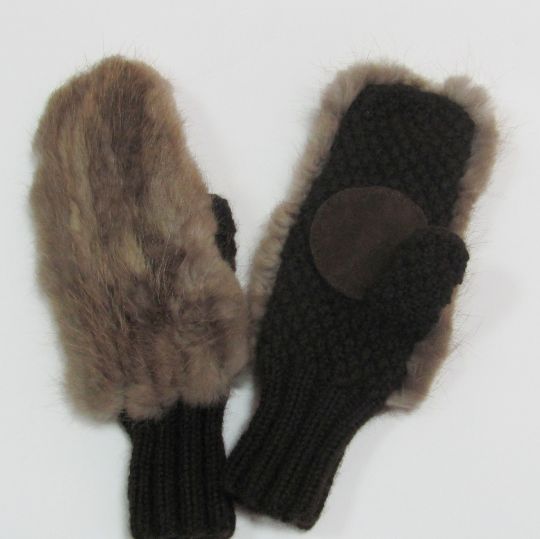 Варежки из меха