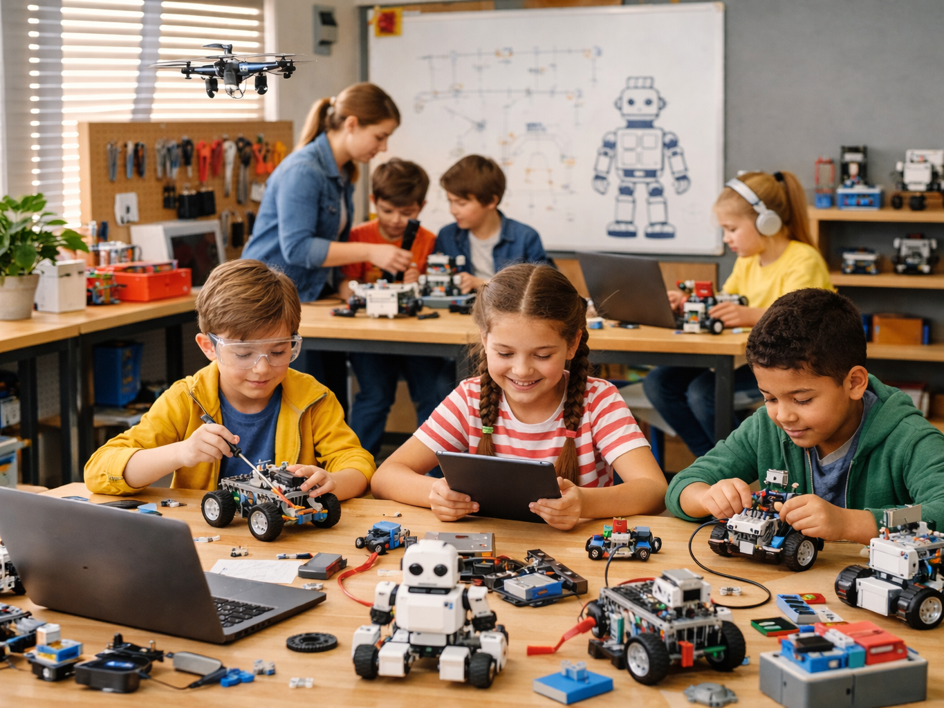 Школа робототехники. Онлайн+оффлайн формат. 5+ классов