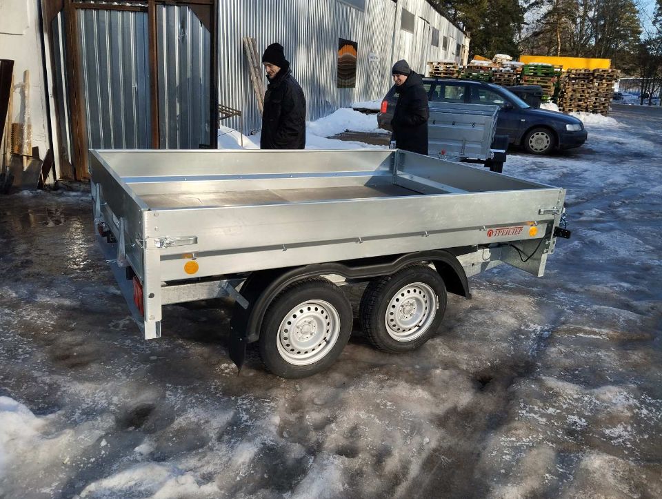прицеп.бел - ЛЕГКОВОЙ ДВУХОСНЫЙ ПРИЦЕП ТРЕЙЛЕР 2,5Х1,7М (КОЛЕСА ПОД РАМОЙ)