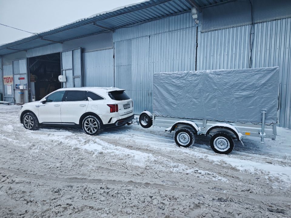 Автос.бел - Автомобильный прицеп Avtos A30P2B с прямым тентом 1200мм