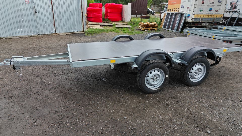 Автос.бел - ПЛАТФОРМА AVTOS А40Р2В, РЕССОРЫ ГАЗЕЛЬ 2-УХ ЛИСТОВЫЕ, КОЛЕСА R16, БЕЗ ТЕНТА, БЕЗ БОРТОВ