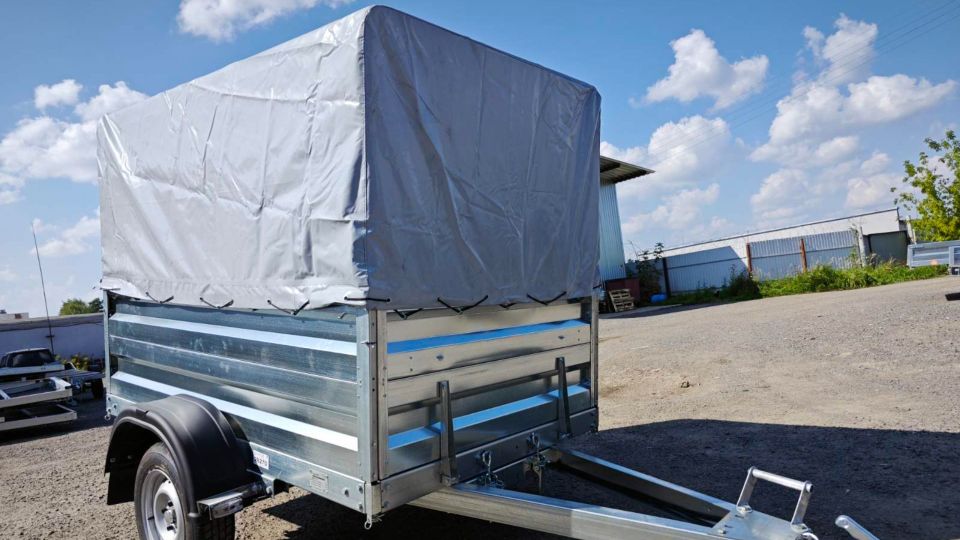 Автос.бел - АВТОМОБИЛЬНЫЙ ПРИЦЕП А20М1В, РЕССОРЫ AL-KO 4-ЕХ ЛИСТОВЫЕ, КОЛЕСА R13, ТЕНТ 800ММ